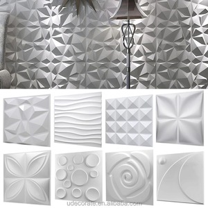 Paneles de pared de PVC texturizados <span class=keywords><strong>3D</strong></span> para decoración de interiores-12 ''x 12'' negro, paquete de 33 azulejos, solución de revestimiento de paredes - Product Image 2