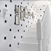 Autocollant mural mousse papier peint mural 3d stickers muraux décor à la maison auto-adhésif