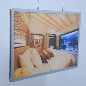A4 0NE-way treo quảng cáo hộp Đèn nhôm hồ sơ Ultra Slim lightbox Khung áp phích hiển thị backlit <span class=keywords><strong>Led</strong></span> hộp Đèn - Product Image 6