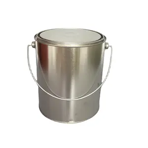 1gallon metal tin can bucket manufacturer 4L 1 gallon with easy open lid