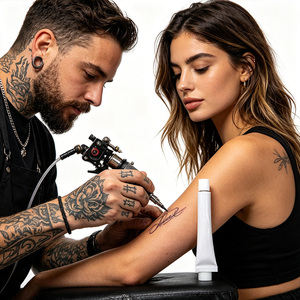 Nouveauté : Crème douce pour tatouage 30g, hypoallergénique, pour studios haut de gamme, centres premium, service de logo personnalisé - Product Image 4