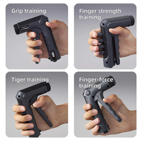Pegangan Tangan yang Dapat Disesuaikan dengan Pelatih Kekuatan Lima Jari, Pelatih Genggaman Tangan dengan Penghitung, Alat Latihan Pergelangan Tangan, Lengan Bawah, dan Tangan
