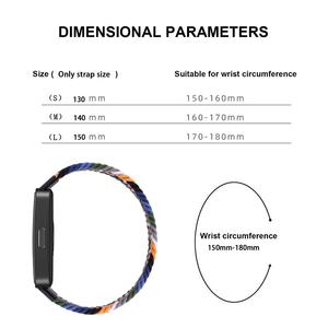 Pulsera de repuesto transpirable deportiva para <span class=keywords><strong>Huawei</strong></span> Band 8 9 Solo, correa de reloj elástica trenzada de nailon - Product Image 5