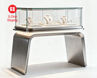 Vitrine à bijoux en verre personnalisable, mobilier élégant, présentoirs de magasin, design pour les magasins de détail