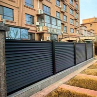 Panneaux de clôture de jardin décoratifs modernes en aluminium - Légers, résistants à la corrosion, pour l'intimité extérieure, vente en gros