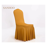SANHOO Élastique Spandex Rouge Noeud Arc Chaise Couvre Ceintures Stretch Chaise Bandes Pour Mariage
