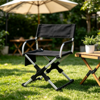 Chaise de Réalisateur Pliante en Alliage d'Aluminium de Haute Qualité, Légère, pour Extérieur, Maquillage, Camping, Pêche, Fauteuil