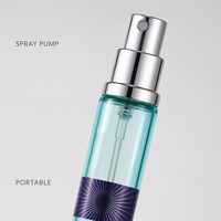 Flacon pulvérisateur de parfum rechargeable vide style stylo 35 ml, dégradé rose avec capuchon doré, portable, voyage, logo personnalisé, vente en gros