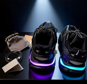 2026 Designer Track 3.0 LED Casual <b>Sneakers</b> Shoes for men Women High quality Running Sport Shoes LED Running Walking Style Shoes - Product Image 3