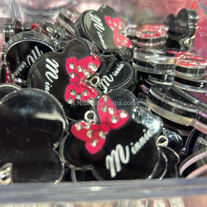 10 unid/bolsa lindo <span class=keywords><strong>Minnie</strong></span> encanto gran arco dibujos animados ratón colgante para joyería hacer collar pulsera pendiente llavero Accesorios - Product Image 4