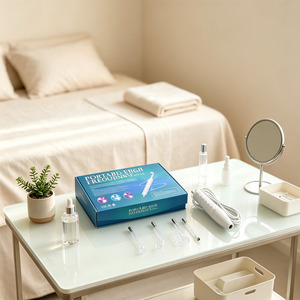 Appareil portable haute fréquence <span class=keywords><strong>LZ</strong></span> <span class=keywords><strong>006A</strong></span> de taille compacte avec tubes interchangeables pour soins du visage et traitement des boutons (type 'Mushroom Tongue', 'Lingette' et 'Peigne') - Product Image 1