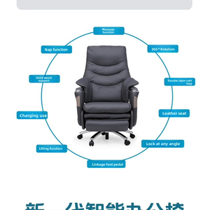 Elektrischer Chef Stuhl, belüfteter Bürostuhl, Liege <span class=keywords><strong>massage</strong></span> Leder Kunst Großer Stuhl - Product Image 6