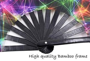 13\" <b>Large</b> Clack Folding Handheld Popping <b>Fan</b> Portable Sports <b>Fan</b> with Loud Noise for New Year Occasions by DST Soul - Product Image 4