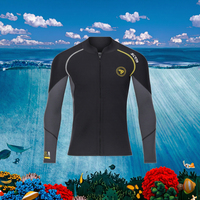 Veste de plongée Shan Apparel pour adultes, logo frontal, néoprène respirant 1,5 mm, col en V, doublure en coton, fermeture éclair au dos, unisexe, canyoning, plongée