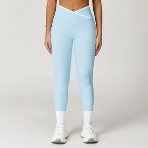 No te pierdas las mallas de entrenamiento para mujer mejor calificadas de 2025, mallas ajustadas en forma de V, levantamiento de glúteos, cintura alta para Yoga - Product Image 5
