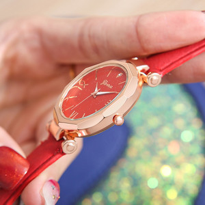 WJ-9376 <span class=keywords><strong>Orologio</strong></span> da <span class=keywords><strong>Donna</strong></span> in Pelle Nera con Motivi Floreali, Elegante e alla Moda, Disponibile in Vari Colori - Product Image 5