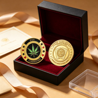 Pilier de jeu de casino en métal personnalisé, motif gaufré, avec protection pour cartes de poker et pièce commémorative, pour collection des amateurs de poker