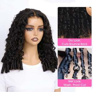 Directo de Fábrica, Cabello Humano Remy Rizado Birmano 13x6, Sin Pegamento, Transparente, Pre-Arrancado, Pre-Cortado, 250% de Densidad, HD, con Cordón Frontal - Product Image 5