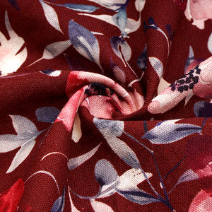 ผ้าลินินโพลีเอสเตอร์เทียมสำหรับเครื่องแต่งกายผ้าลินินทอลายก้างปลาสีเบจที่ดีที่สุด - Product Image 4