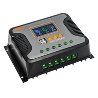 Contrôleur de charge de panneau solaire Pstar-30A Pstar-60A Pstar-80A avec 2 ports USB intégrés, contrôleur PWM 12/24/36/48V