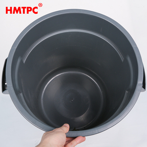Contenedor de <span class=keywords><strong>Basura</strong></span> Redondo de <span class=keywords><strong>10</strong></span> Galones de HDPE de Alta Resistencia para Uso en Exteriores - Product Image 3