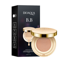 BIOAQUA Hydrating Concealer BB Cushion 15g+15g, Set Foundation Natural Coverage dengan Refill, OEM Private Label MOQ Rendah