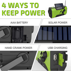 <span class=keywords><strong>Radio</strong></span> Solar AM/FM de Emergencia con Manivela, Material PCR Ecológico, 2000mAh, para una Vida Ecológica - Product Image 3