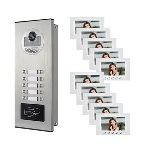 10 Einheiten Home Türklingel Ding Dong Multi Apartment Video Intercom System