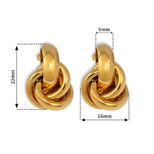 <span class=keywords><strong>Boucles</strong></span> d'oreilles <span class=keywords><strong>multi</strong></span>-<span class=keywords><strong>anneaux</strong></span> en acier inoxydable, hypoallergéniques, haut de gamme et adaptées aux femmes - Product Image 5