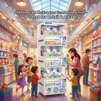 Machine à capsules Gachapon pour salles d'arcade et centres de jeux, avec paiement par carte commerciale et code QR, pour jouets Gachapon