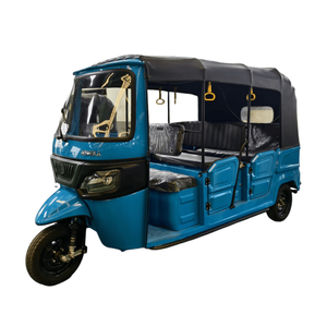 Tricycle électrique à trois roues pour passagers, fabriqué au Nigeria, avec batterie au lithium, moteur sans balais, cabine fermée, capacité de 400 kg, prix abordable, 1000 W, 60 V - Product Image 2