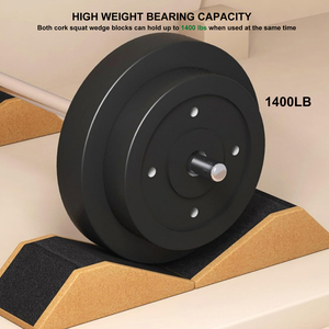 Bloque de Corcho <span class=keywords><strong>para</strong></span> <span class=keywords><strong>Yoga</strong></span> y Sentadillas LEECORK de Alta Densidad, Ecológico y Antideslizante, <span class=keywords><strong>para</strong></span> Sentadillas con Elevación de Talón y Estiramiento de Pantorrillas - Product Image 3
