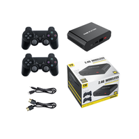 Boîte de console de jeu TV M8plus, console de jeu à double contrôleur, émulateurs 10000, sans fil 2.4G