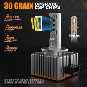 Alta calidad D40 70W 7000LM tres tubos de cobre fuerte Canbus D1S D2S D3S D4S Play and Plug Car Led faro <span class=keywords><strong>bombilla</strong></span> - Product Image 2