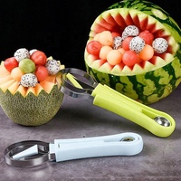 Fruitsnijgereedschap Set Fruitschotel Decoreren Gereedschapsset Graven Bal Schepje Snijmes Keukenaccessoires
