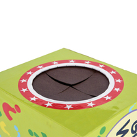 Boîtes d'emballage en papier d'impression couleur au design personnalisé Boîtes mystères Vente en gros avec trou en cuir Boîte cadeau de Noël surprise
