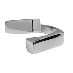 S925 Sterling Silver Geometric <b>Open</b> Index <b>Ring</b> For Women Minimalist Style Jewelry Gift - Product Image 5