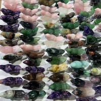 Cristaux de guérison Reiki en quartz naturel coloré et matériaux mixtes en gros pour la décoration artisanale animale