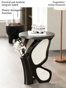 Mesa de Centro de Estilo Antiguo con Borde de Mariposa Creativo, Decoración Retro para Sala de Estar, Dormitorio, Mesa de Noche - Product Image 5