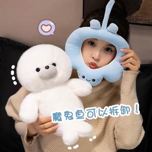 Jouet en peluche en flanelle de phoque d'Islande, ton bleu doux de la forêt, authentique, cadeau d'anniversaire pour enfants, unisexe, âges 1-3 - Product Image 3