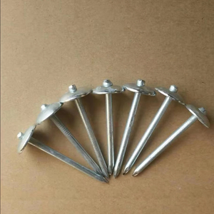Clavos de hierro galvanizado para techos con cabeza de paraguas y vástago retorcido con arandela de goma - Product Image 3