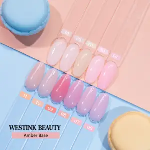 Westink Soak Off Functional Gel Varnish Wholesale Rubber Base Lacquer Uv/led Lamp Base And Top Coat Gel Polish For Nails Art