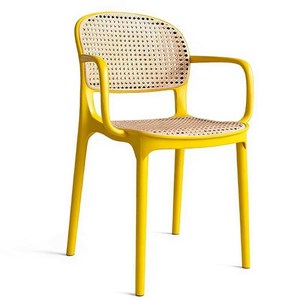 Fauteuil d'extérieur en plastique pour restaurant nordique, chaise longue de jardin - Product Image 3