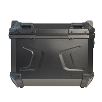 Boîte latérale pour moto F2MOTO 36L en alliage, noire, double verrouillage à dégagement rapide, étanche et résistante aux chocs, essentielle pour la conduite
