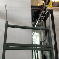 Ligne de prétraitement de l'acier à commande PLC avec cabine de peinture, four de séchage et système de convoyeur robotisé