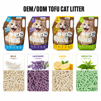 Litière pour chat biodégradable en tofu, écologique, jetable aux toilettes, fabrication OEM/ODM, à bas prix