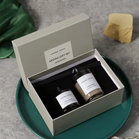 Meilleures ventes transfrontalières : Ensemble de bougies d'aromathérapie en cire de soja faites à la main, diffuseur à bâtonnets, boîte en papier, souvenir Pâques Diwali Fête des Pères