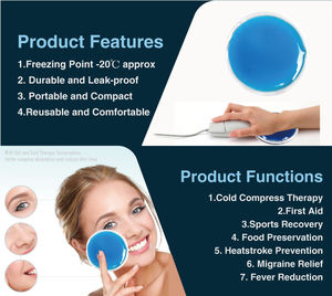 O gelo quente e frio reusável do gel embala o gel frio quente terapêutico do bloco para o bloco de gelo quente frio da terapia - Product Image 5