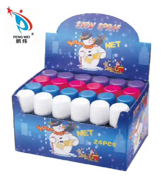 China Wholesale 250ml Christmas blue can snow spray for festival party  celebration manufacturers and suppliers