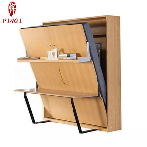 <span class=keywords><strong>Cama</strong></span> Murphy Plegable <span class=keywords><strong>Vertical</strong></span> Oculta de Madera con Escritorio y Almacenamiento, Mueble de <span class=keywords><strong>Cama</strong></span> Murphy para Dormitorio - Product Image 2